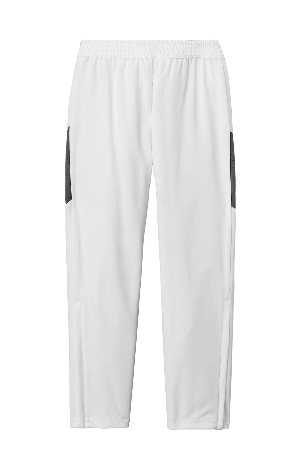 Sport-Tek Youth Travel Pant - White/ Iron Grey