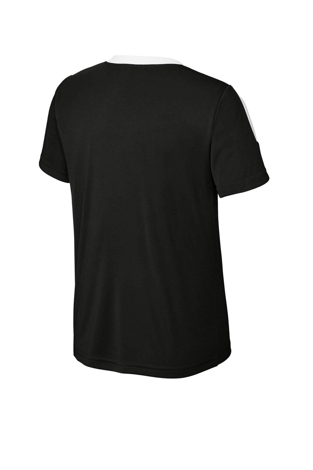 Sport-Tek Youth Competitor United Crew - Black/ White