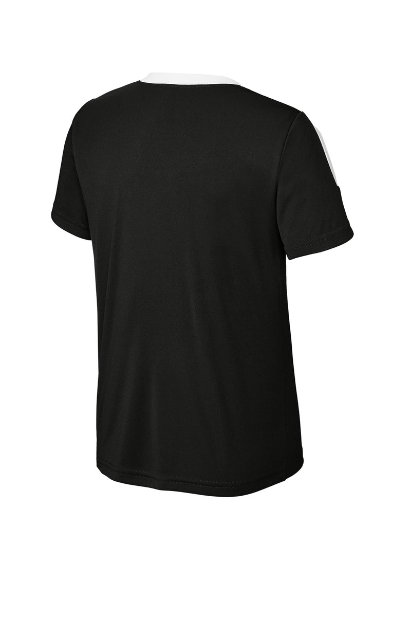 Sport-Tek Youth Competitor United Crew - Black/ White