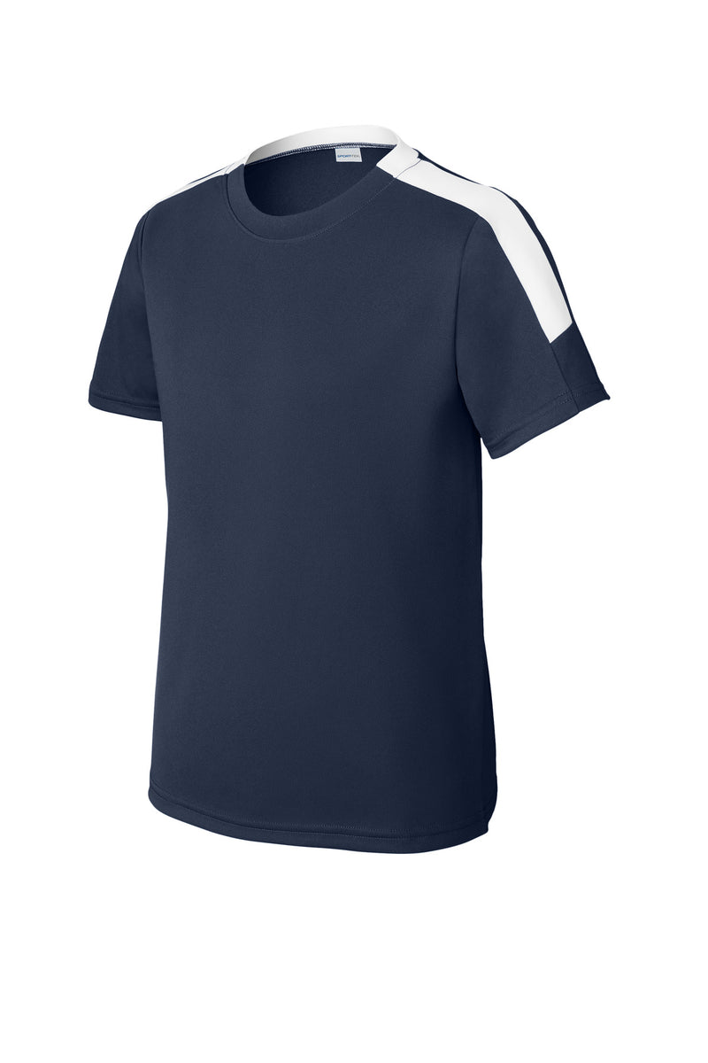 Sport-Tek Youth Competitor United Crew - True Navy/ White