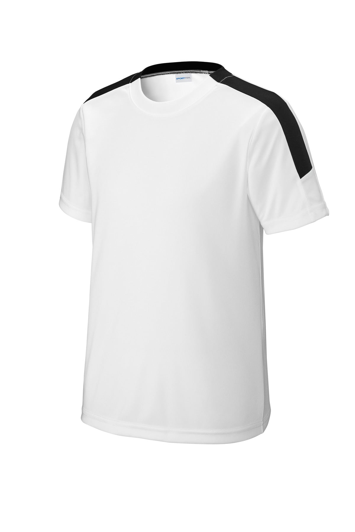 Sport-Tek Youth Competitor United Crew - White/ Black