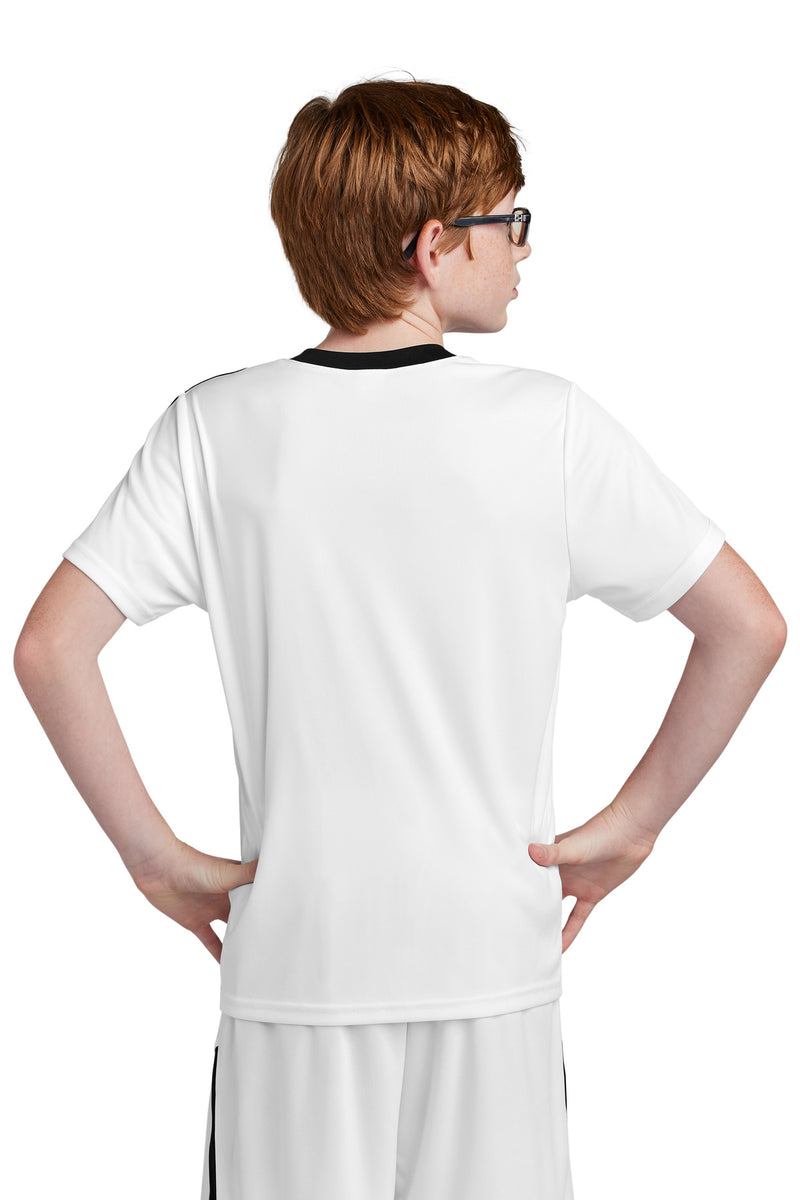 Sport-Tek Youth Competitor United Crew - White/ Black