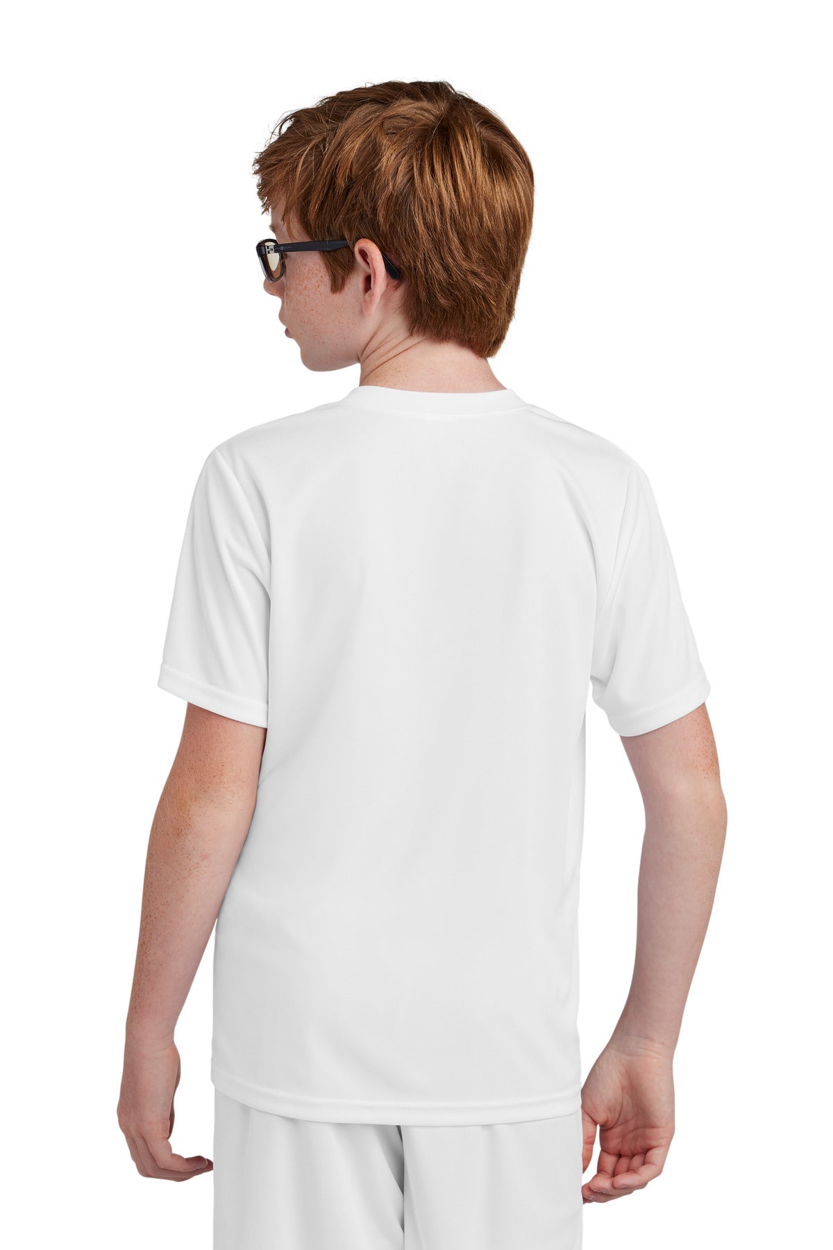 Sport-Tek Youth Competitor United Crew - White/ White