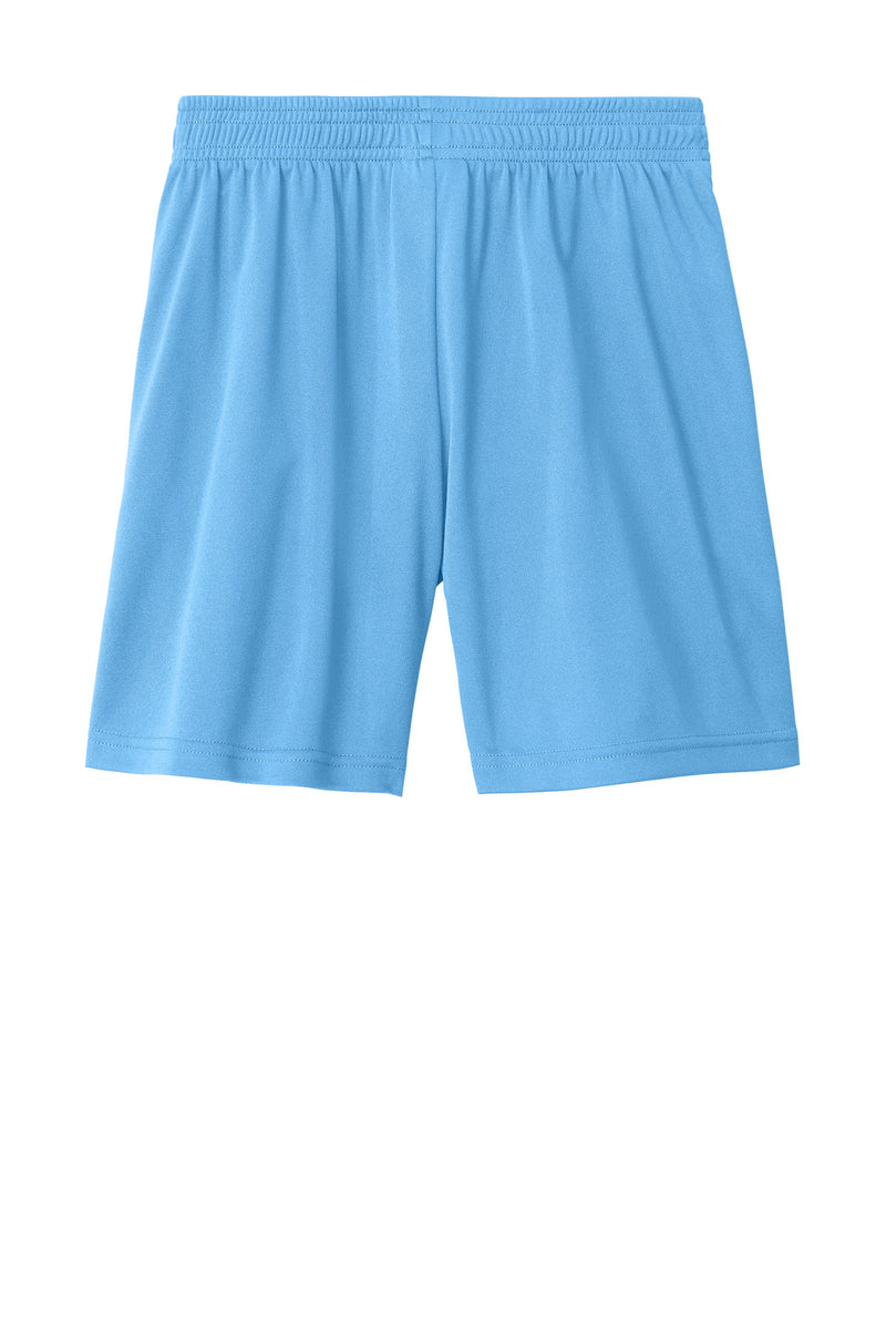 Sport-Tek Youth Competitor United 5  Short - Carolina Blue/ White
