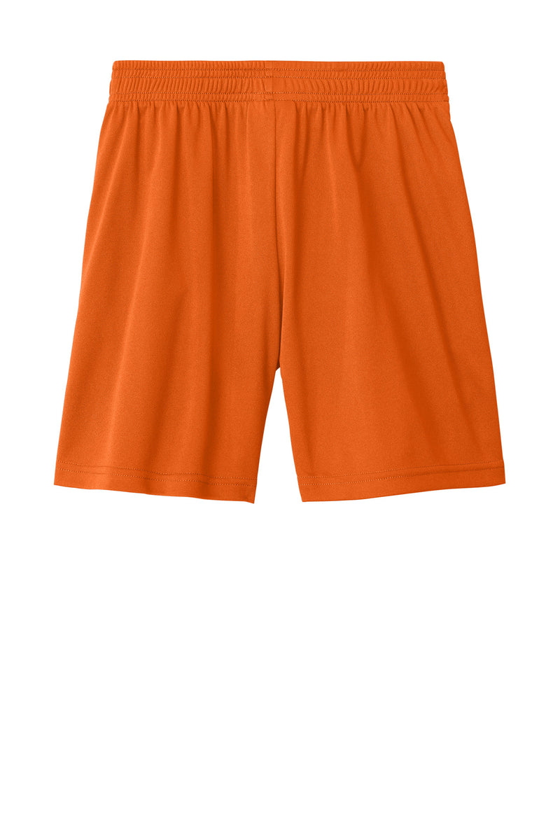 Sport-Tek Youth Competitor United 5  Short - Deep Orange/ White