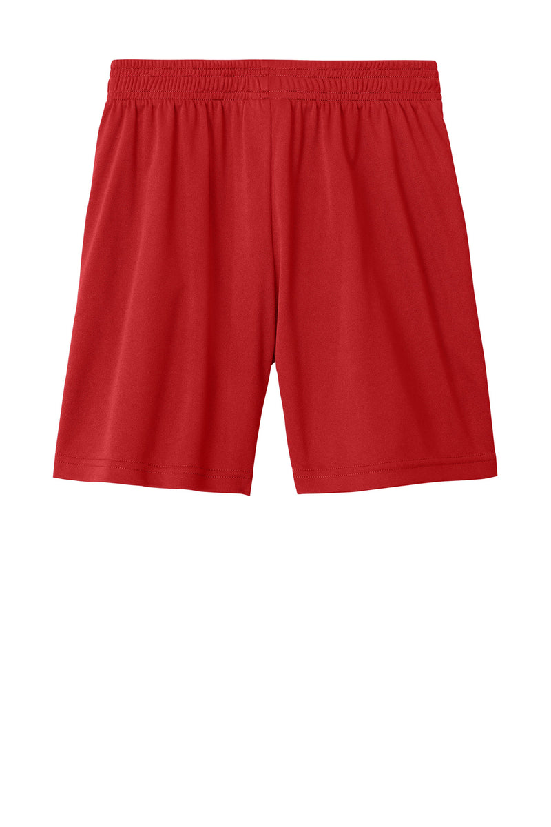 Sport-Tek Youth Competitor United 5  Short - Deep Red/ White