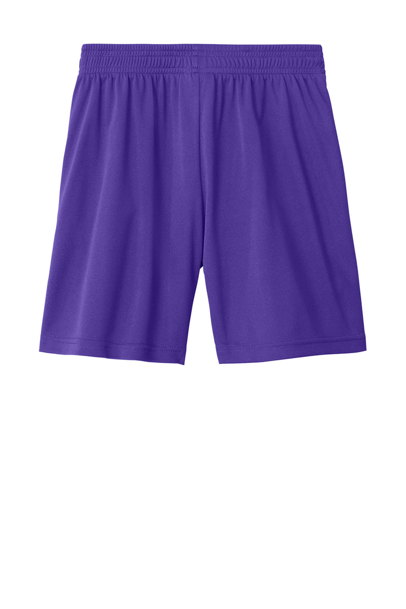 Sport-Tek Youth Competitor United 5  Short - Purple/ White