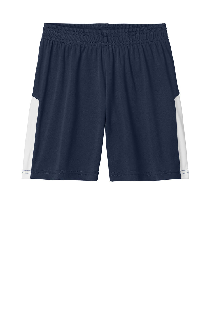 Sport-Tek Youth Competitor United 5  Short - True Navy/ White