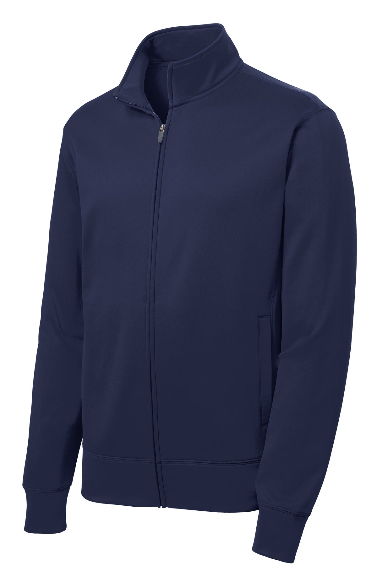 Sport-Tek Youth Sport-Wick Fleece Full-Zip Jacket - Navy