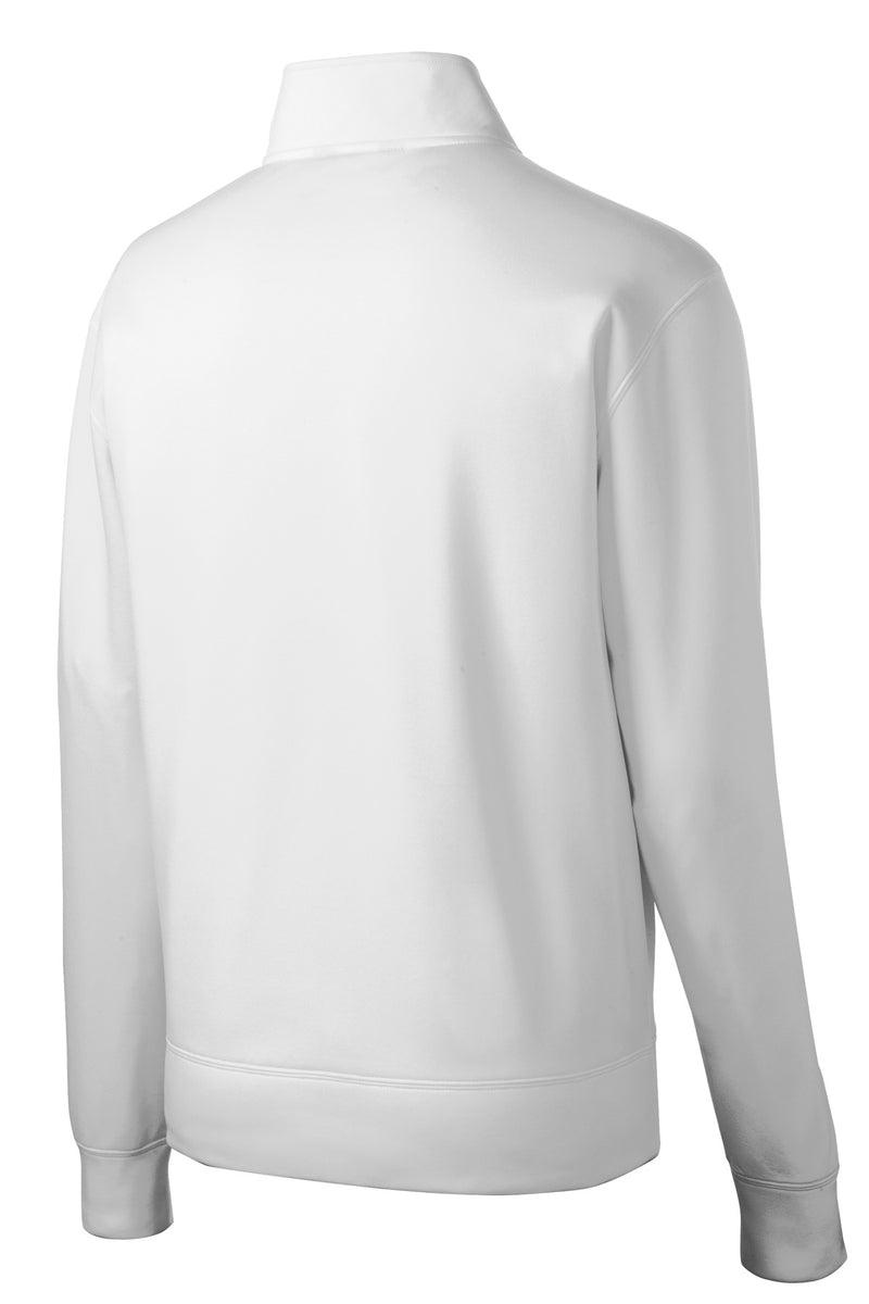 Sport-Tek Youth Sport-Wick Fleece Full-Zip Jacket - White