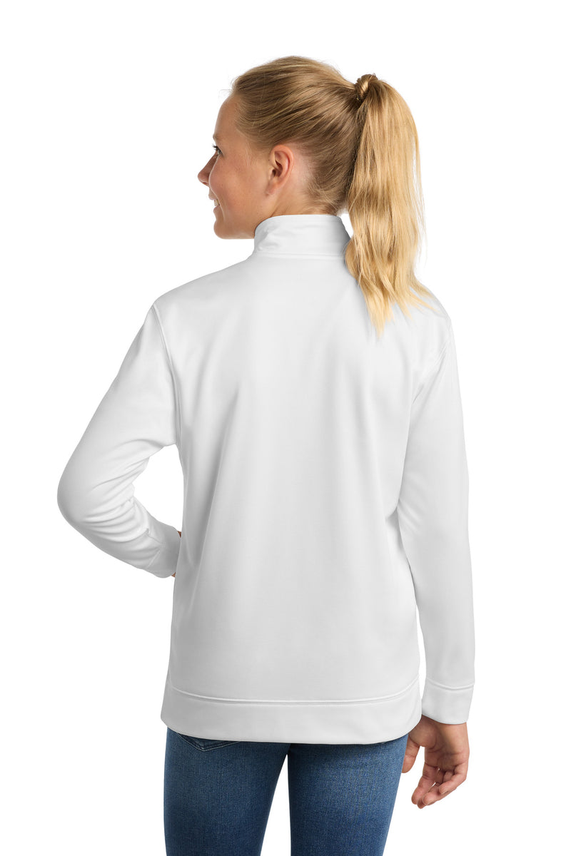 Sport-Tek Youth Sport-Wick Fleece Full-Zip Jacket - White