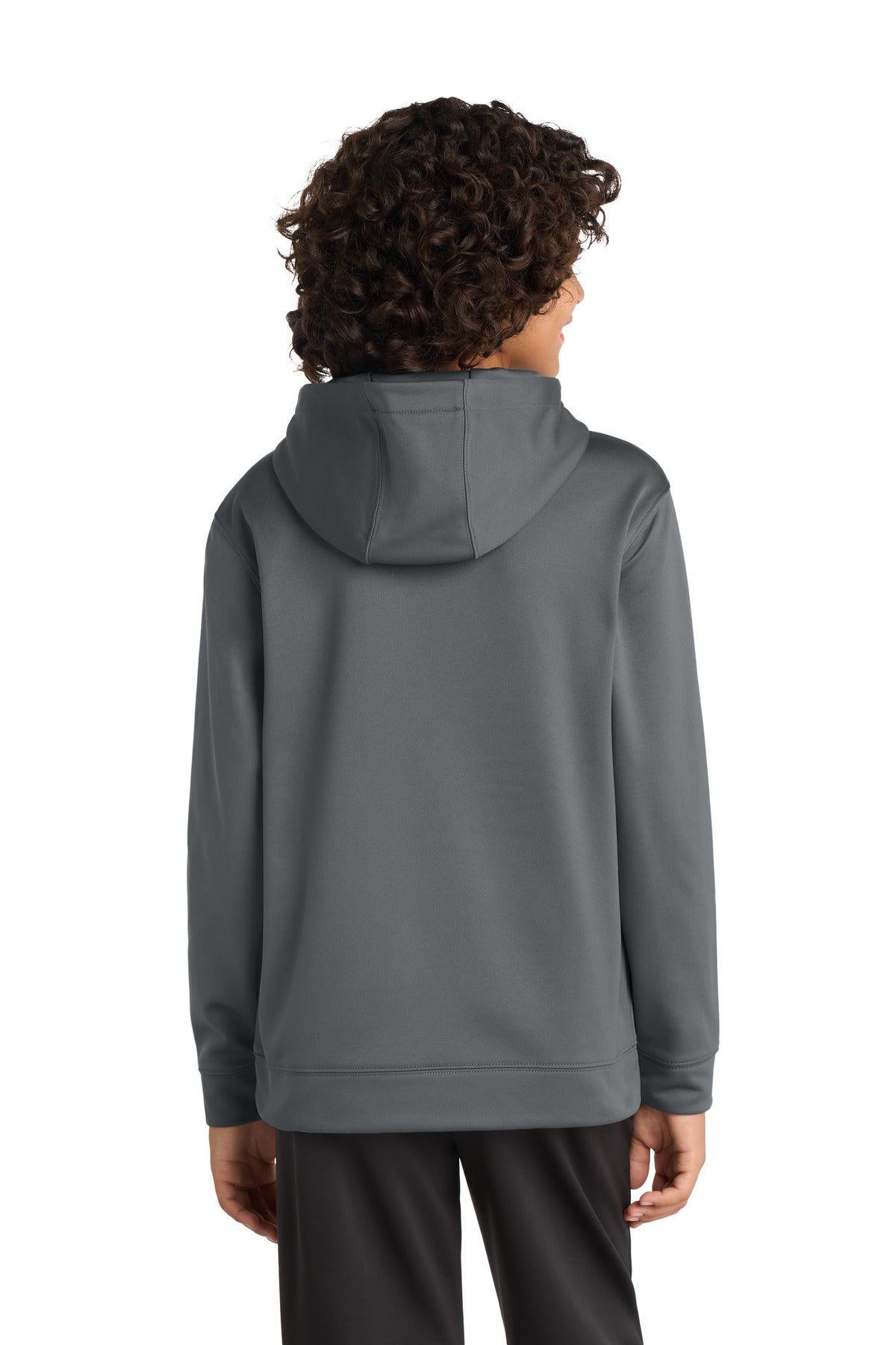 Sport-Tek Youth Sport-Wick Fleece Hooded Pullover - Dark Smoke Grey