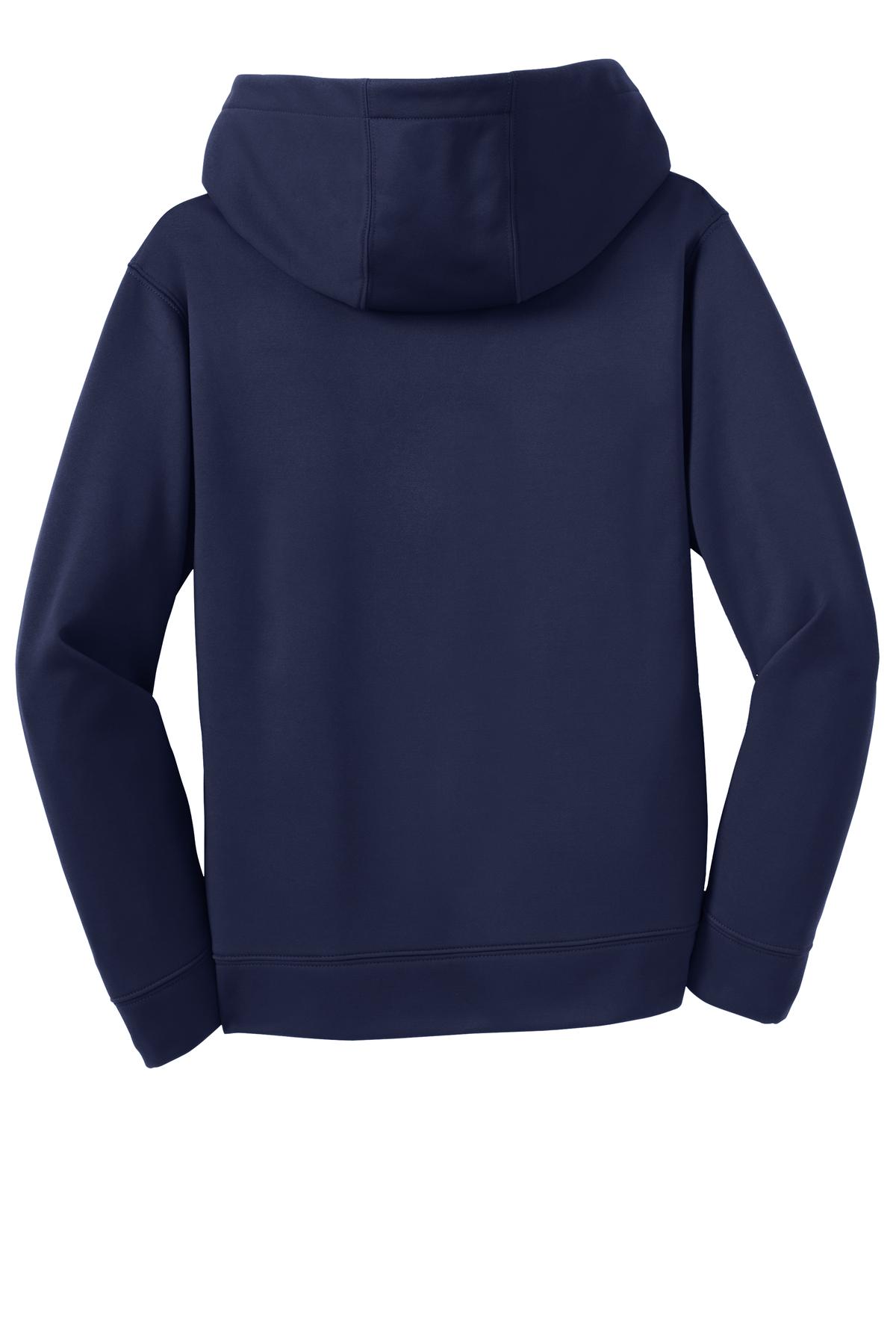 Sport-Tek Youth Sport-Wick Fleece Hooded Pullover - Navy