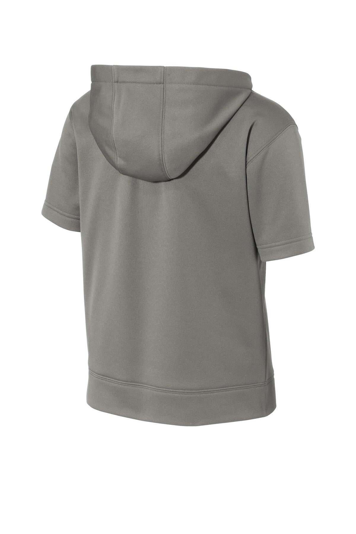 Sport-Tek  Youth Sport-Wick  Fleece Short Sleeve Hooded Pullover - Dark Smoke Grey