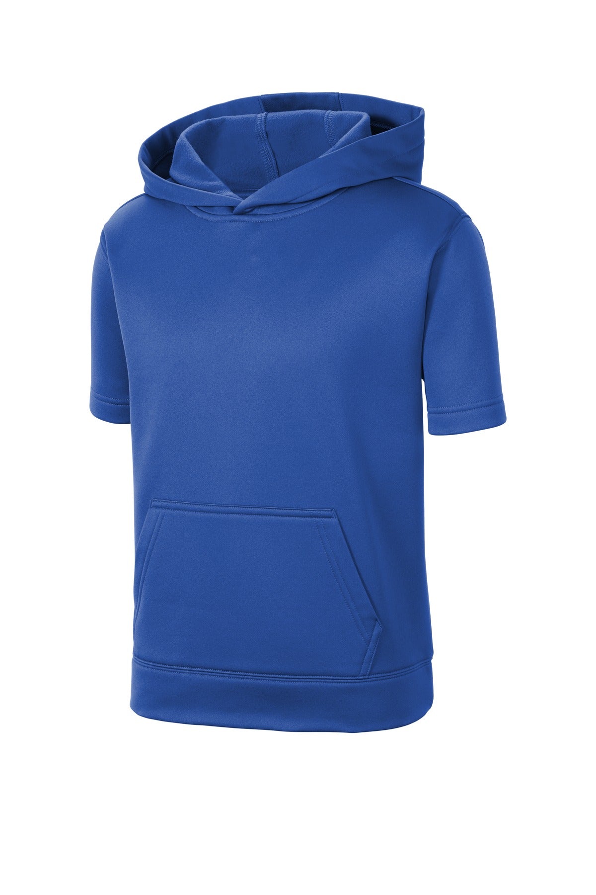 Sport-Tek  Youth Sport-Wick  Fleece Short Sleeve Hooded Pullover - True Royal