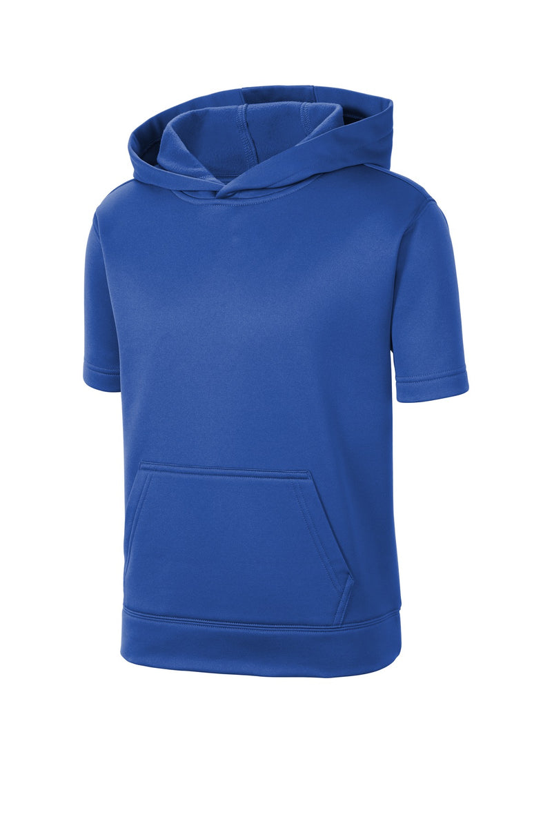 Sport-Tek  Youth Sport-Wick  Fleece Short Sleeve Hooded Pullover - True Royal