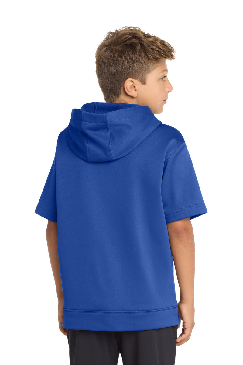 Sport-Tek  Youth Sport-Wick  Fleece Short Sleeve Hooded Pullover - True Royal