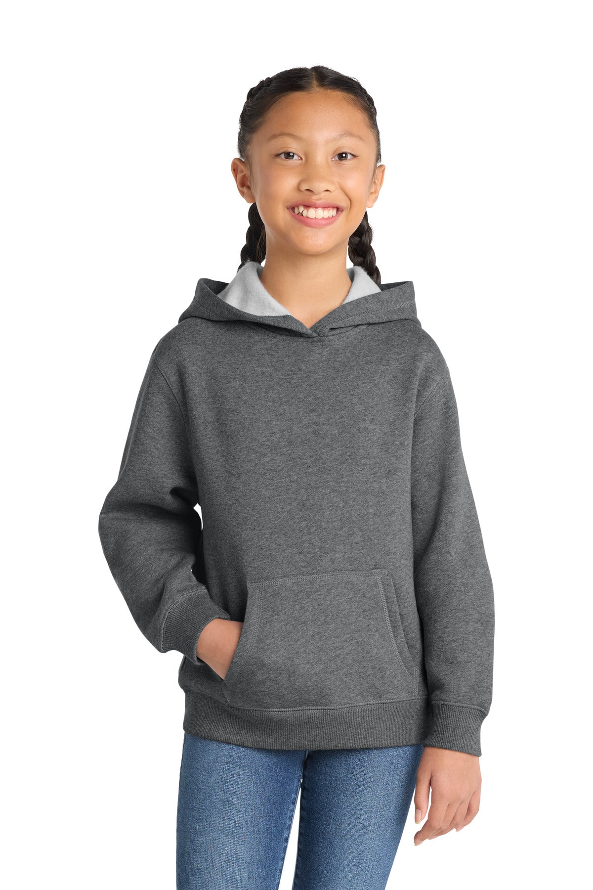 Sport-Tek Youth Pullover Hooded Sweatshirt - Vintage Heather