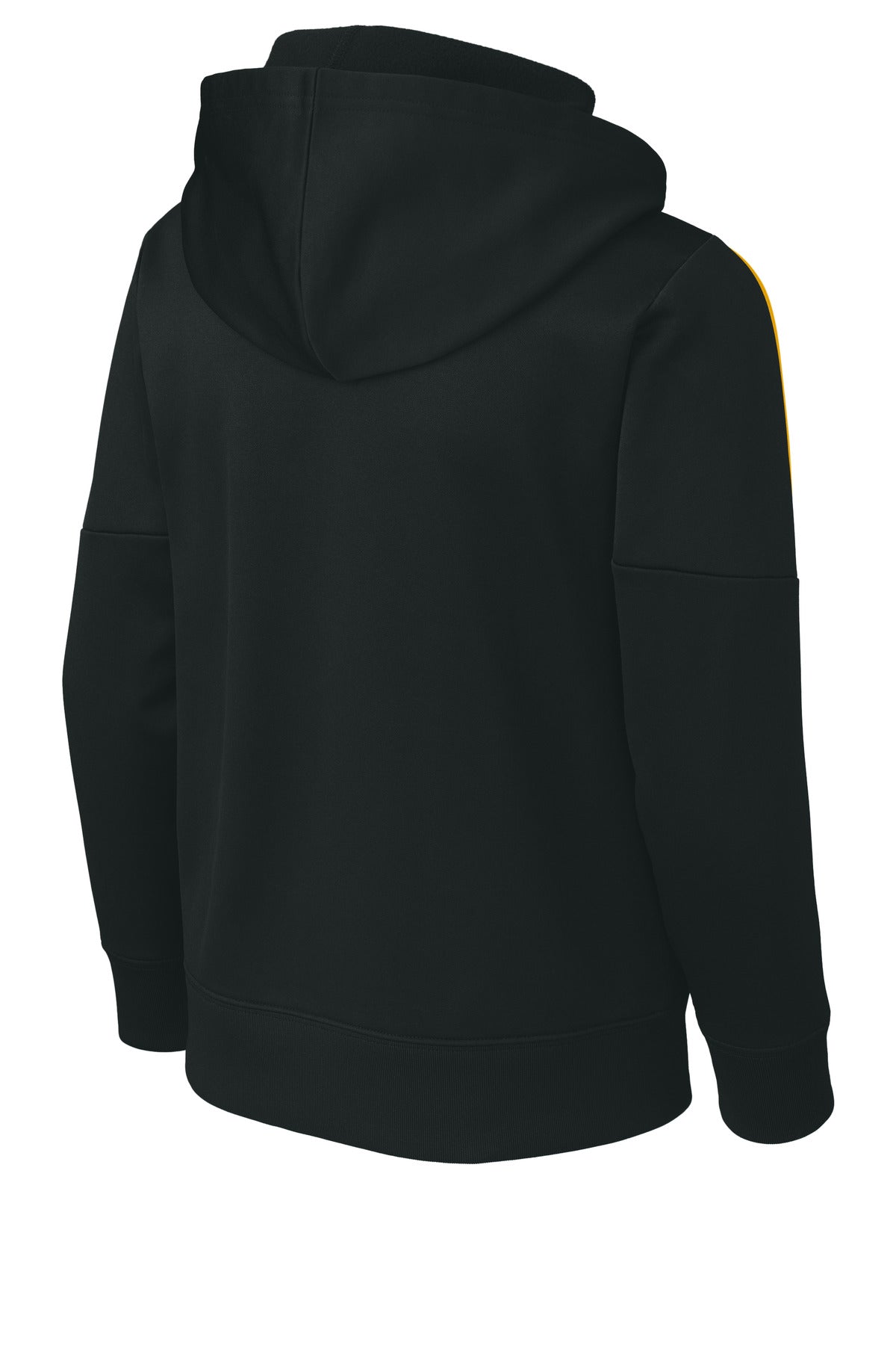 Sport-Tek Youth Sport-Wick Fleece United Pullover Hoodie - Black/ Gold
