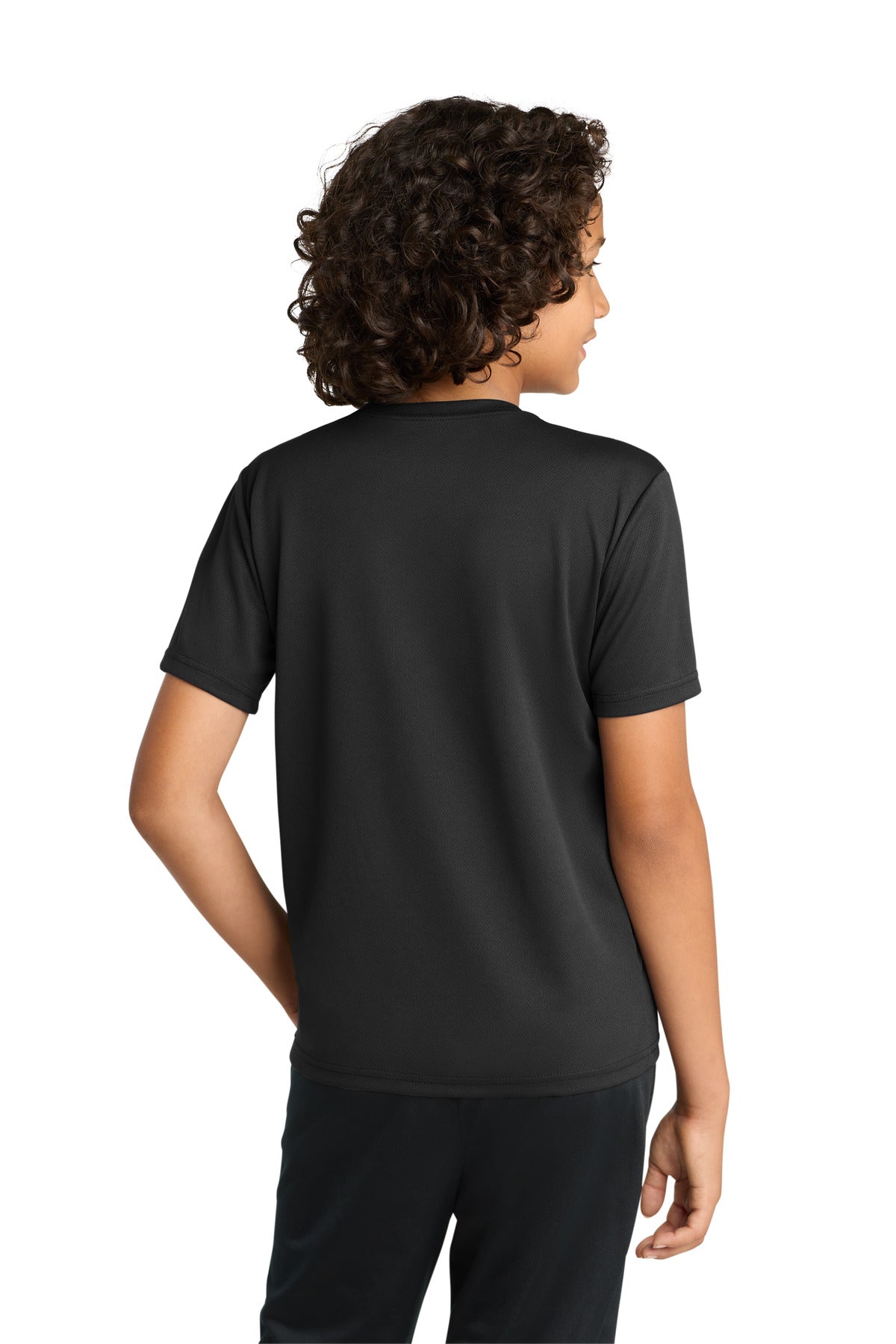 Sport-Tek Youth PosiCharge RacerMesh Tee - Black