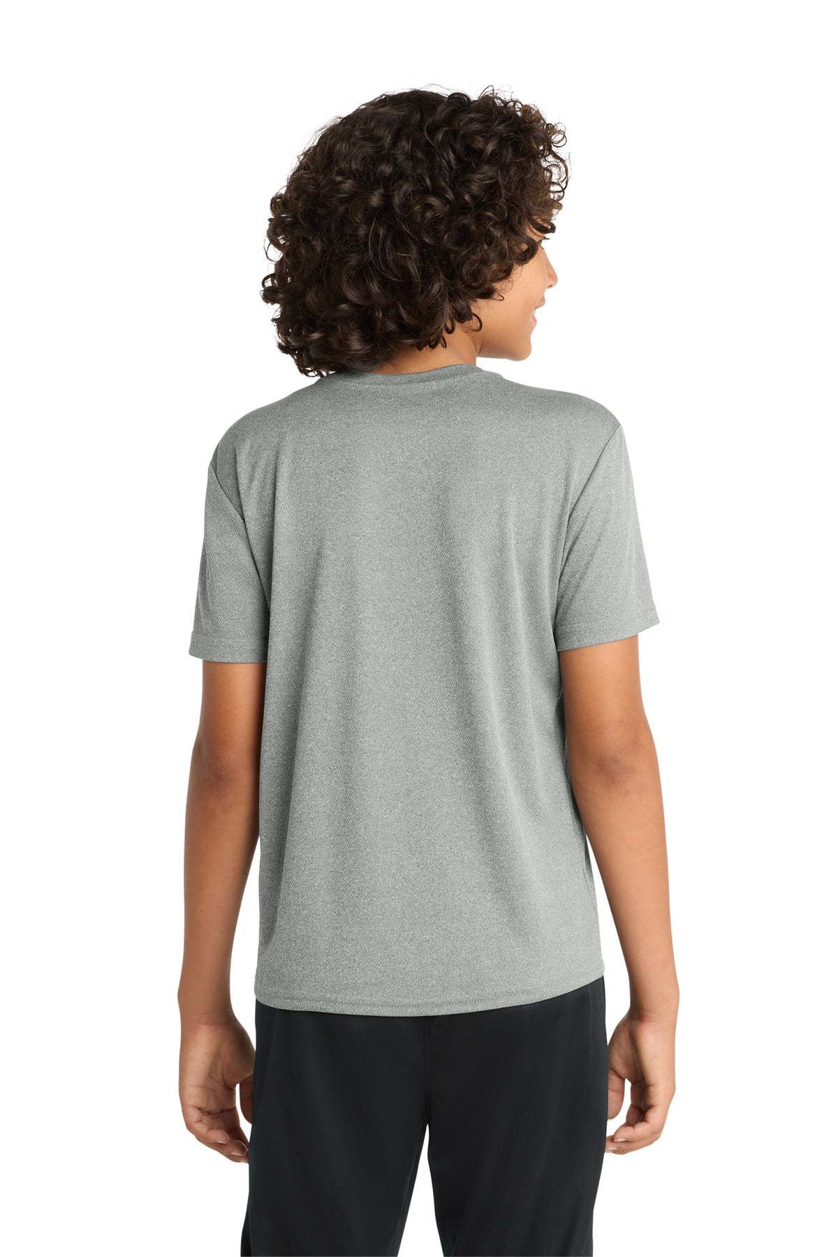 Sport-Tek Youth PosiCharge RacerMesh Tee - Grey Heather