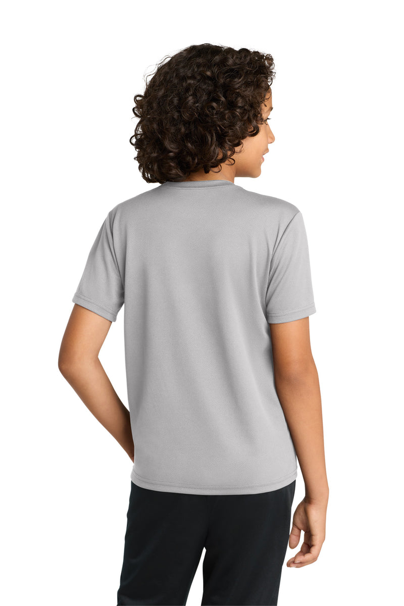 Sport-Tek Youth PosiCharge RacerMesh Tee - Silver