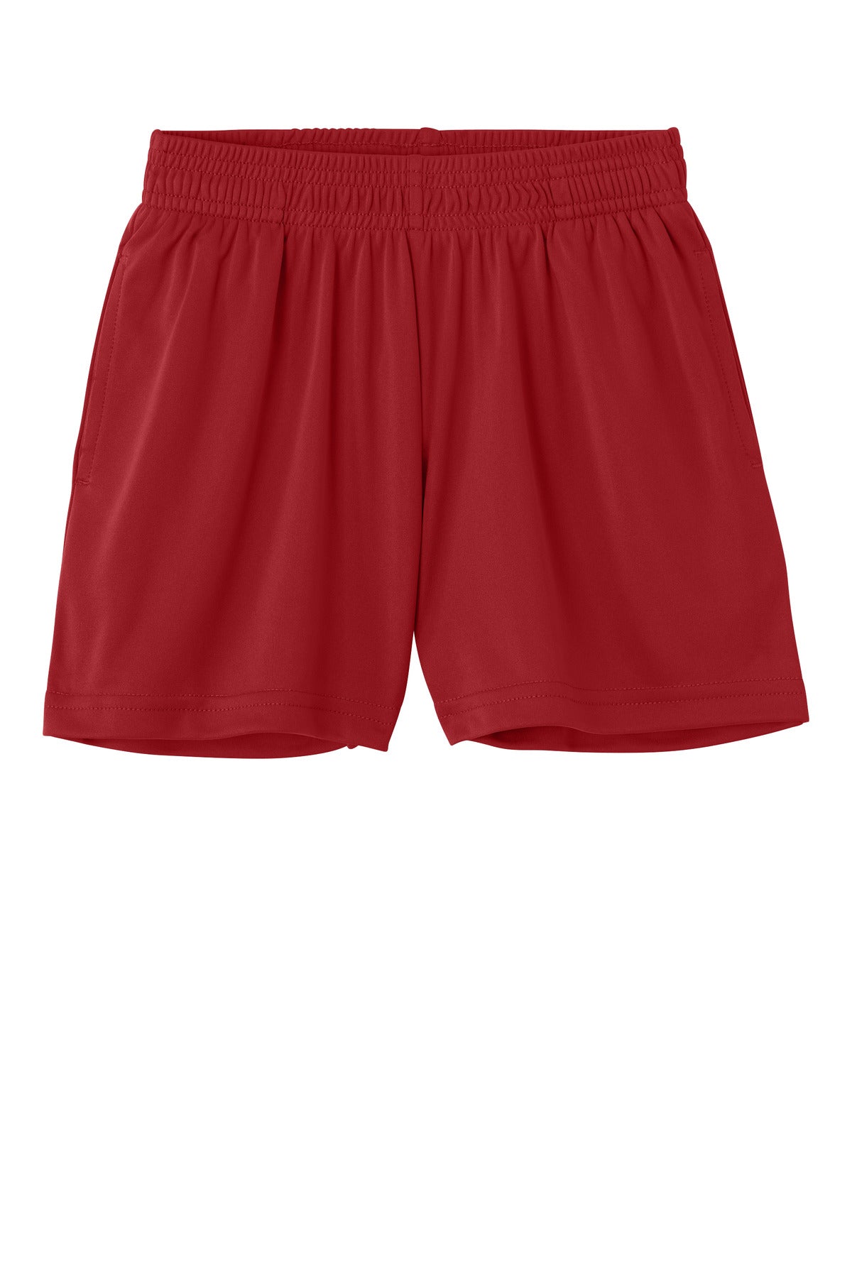 Sport-Tek Youth PosiCharge Competitor 5  Pocketed Short - Deep Red