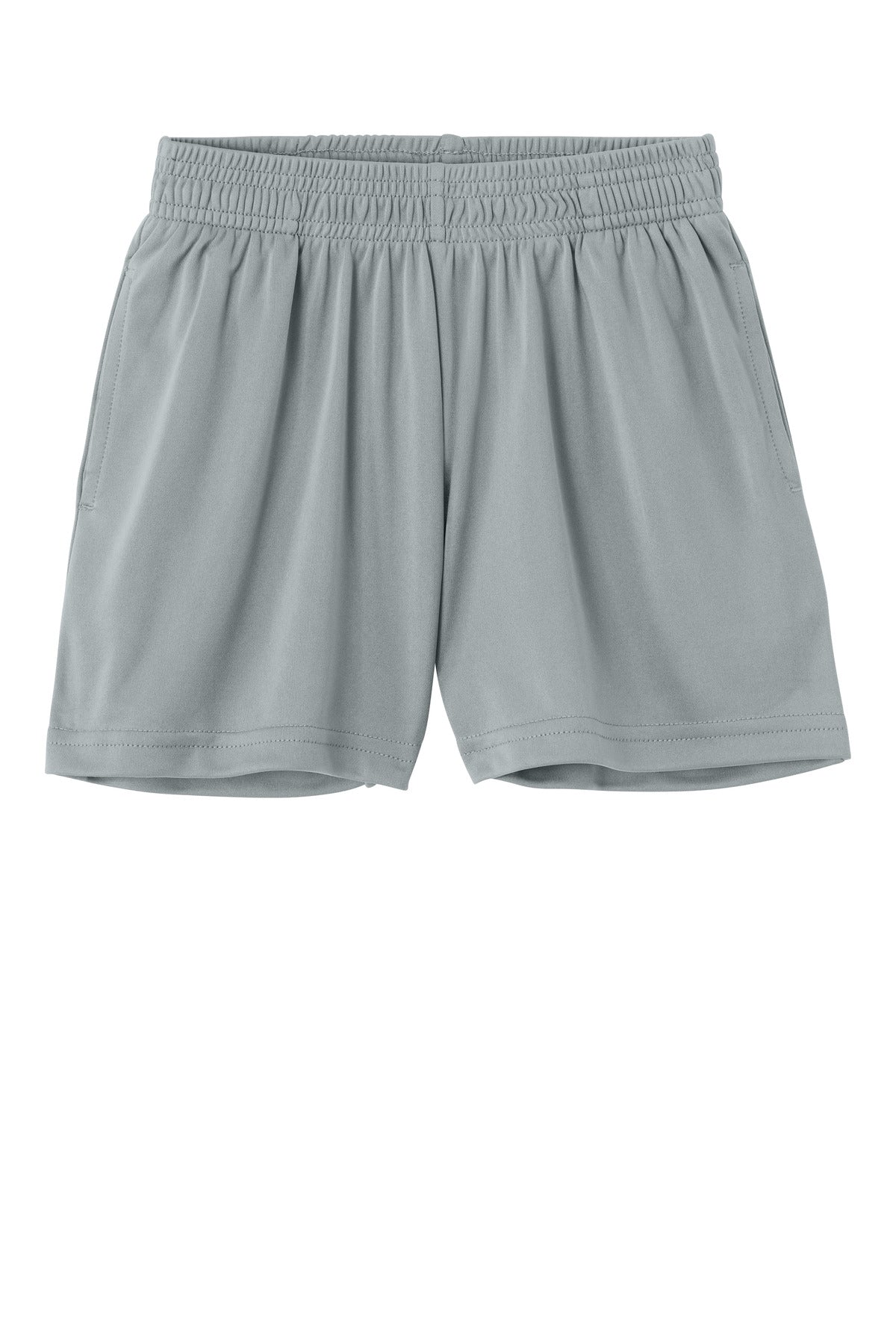 Sport-Tek Youth PosiCharge Competitor 5  Pocketed Short - Silver