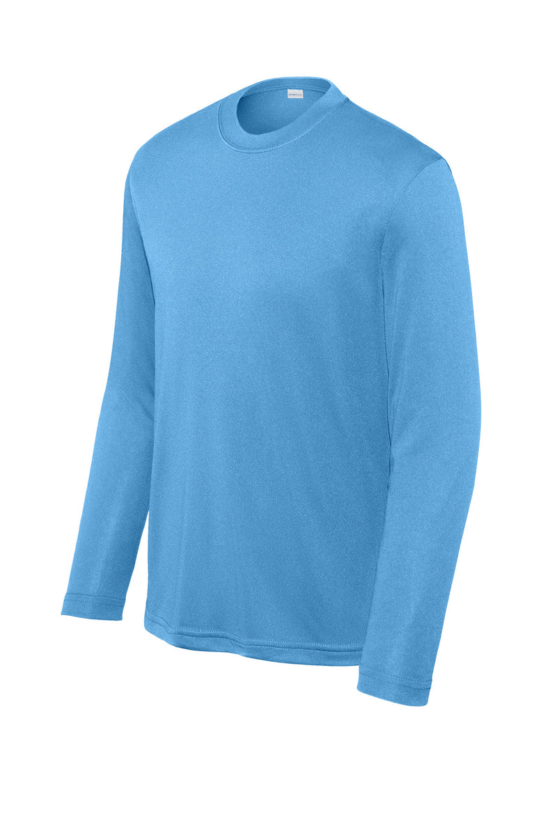 Sport-Tek Youth Long Sleeve PosiCharge Competitor Tee - Carolina Blue
