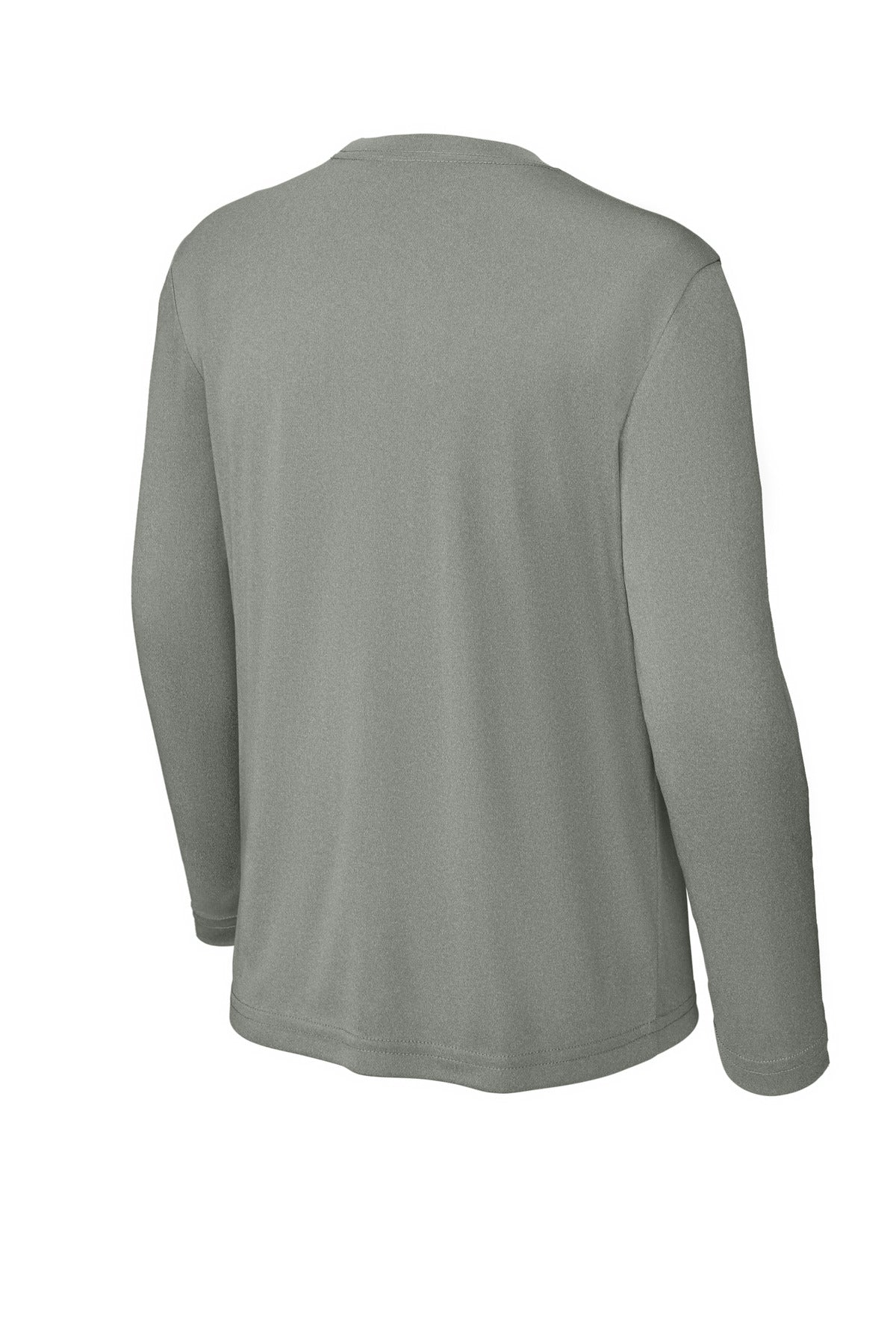 Sport-Tek Youth Long Sleeve PosiCharge Competitor Tee - Grey Concrete Heather