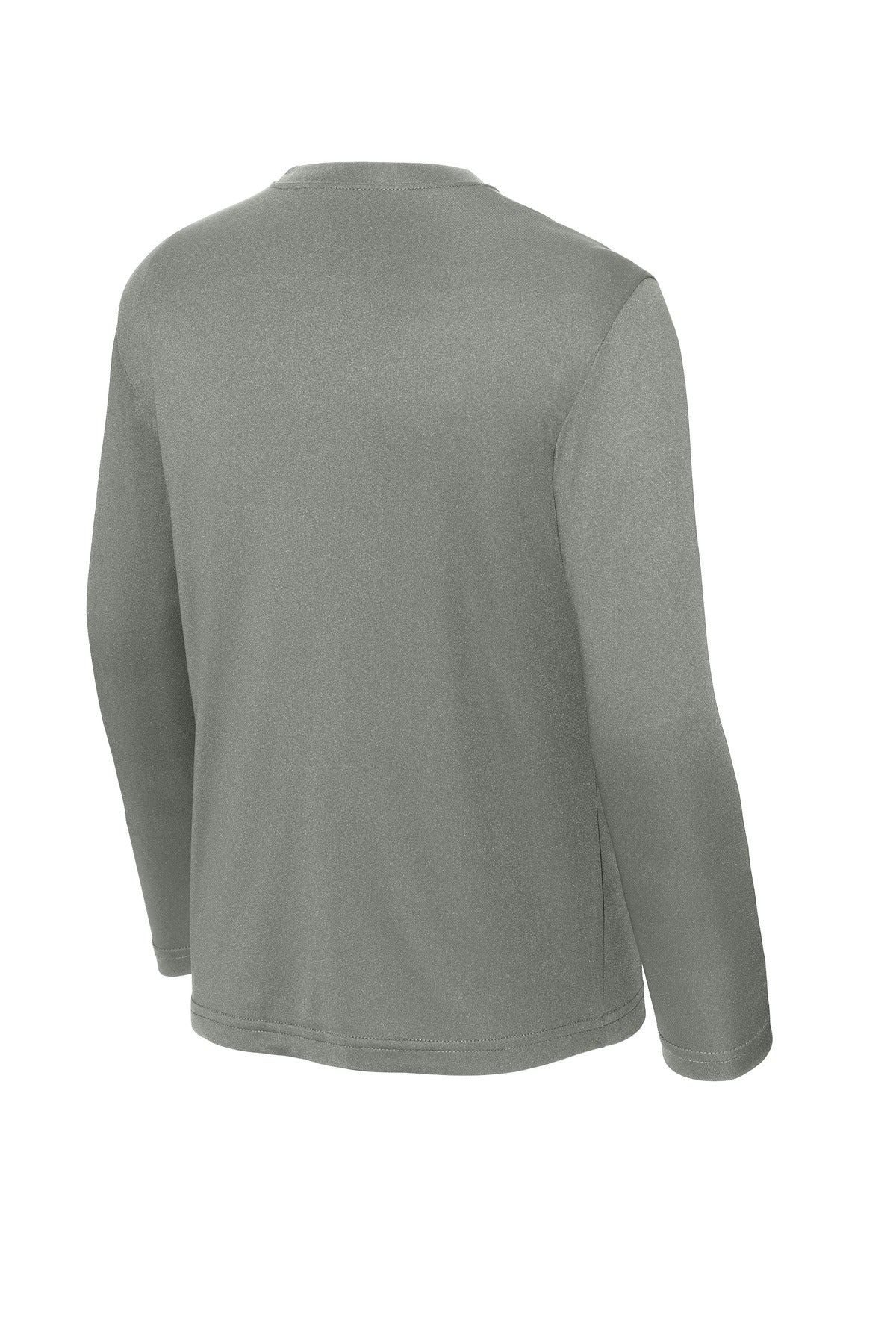 Sport-Tek Youth Long Sleeve PosiCharge Competitor Tee - Grey Concrete