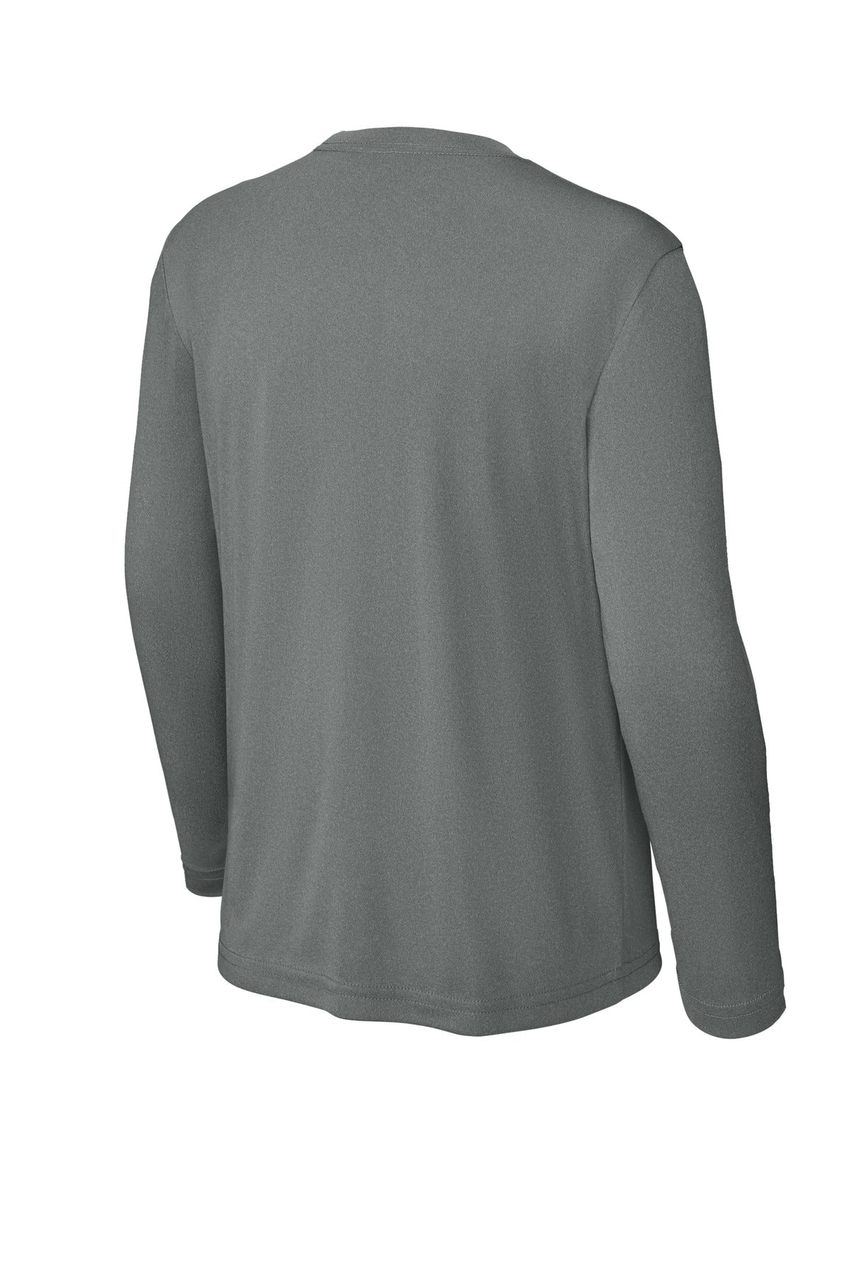 Sport-Tek Youth Long Sleeve PosiCharge Competitor Tee - Iron Grey Heather