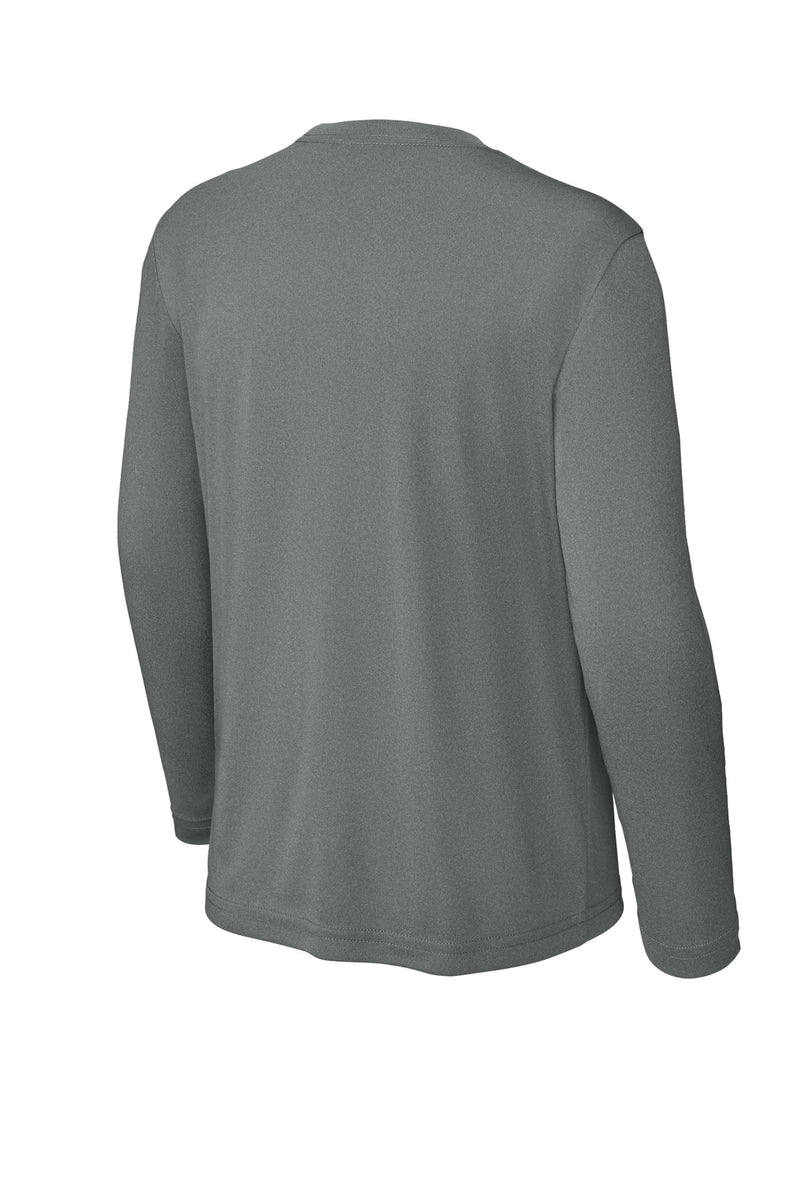 Sport-Tek Youth Long Sleeve PosiCharge Competitor Tee - Iron Grey Heather