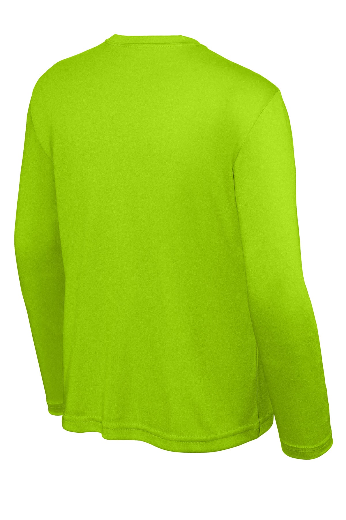 Sport-Tek Youth Long Sleeve PosiCharge Competitor Tee - Lime Shock