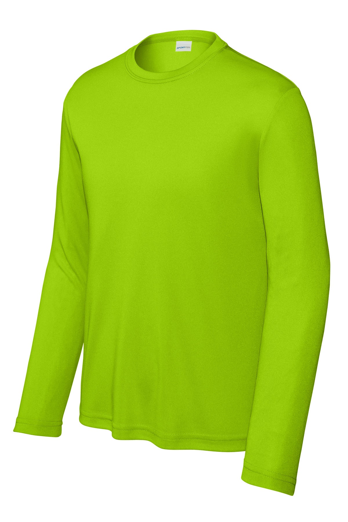 Sport-Tek Youth Long Sleeve PosiCharge Competitor Tee - Lime Shock