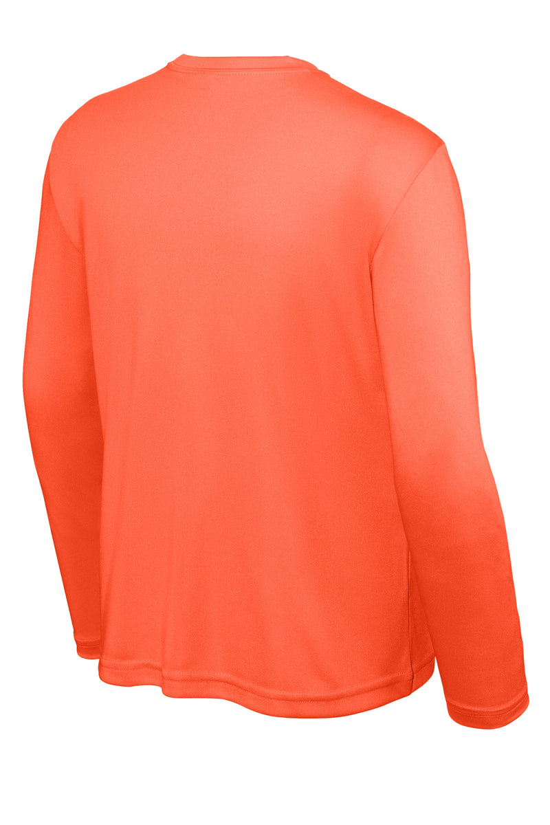 Sport-Tek Youth Long Sleeve PosiCharge Competitor Tee - Neon Orange