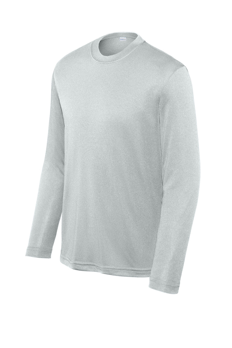Sport-Tek Youth Long Sleeve PosiCharge Competitor Tee - Silver