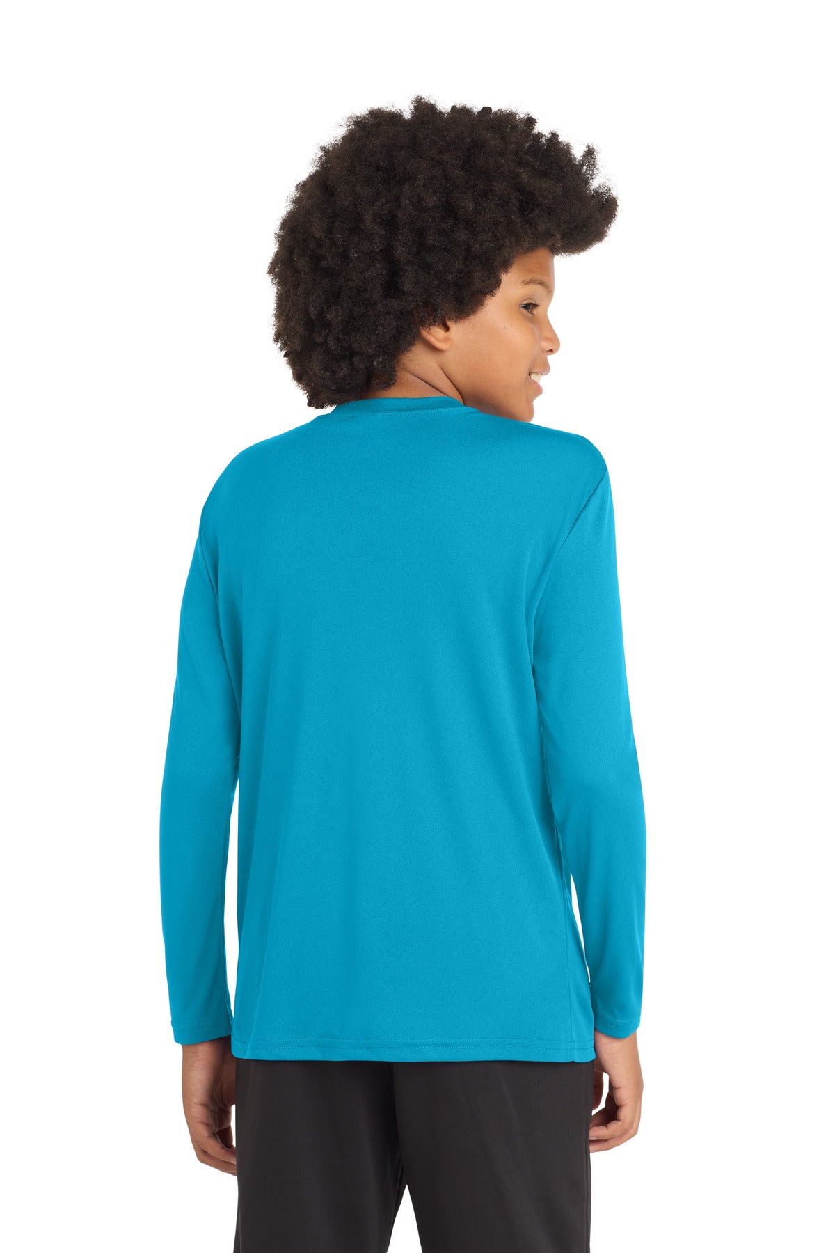 Sport-Tek Youth Long Sleeve PosiCharge Competitor Tee - Atomic Blue