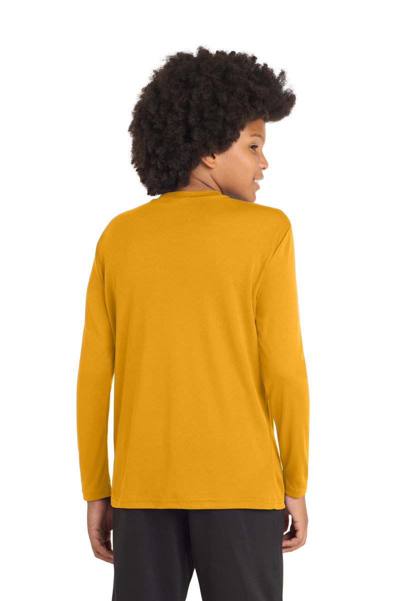 Sport-Tek Youth Long Sleeve PosiCharge Competitor Tee - Gold