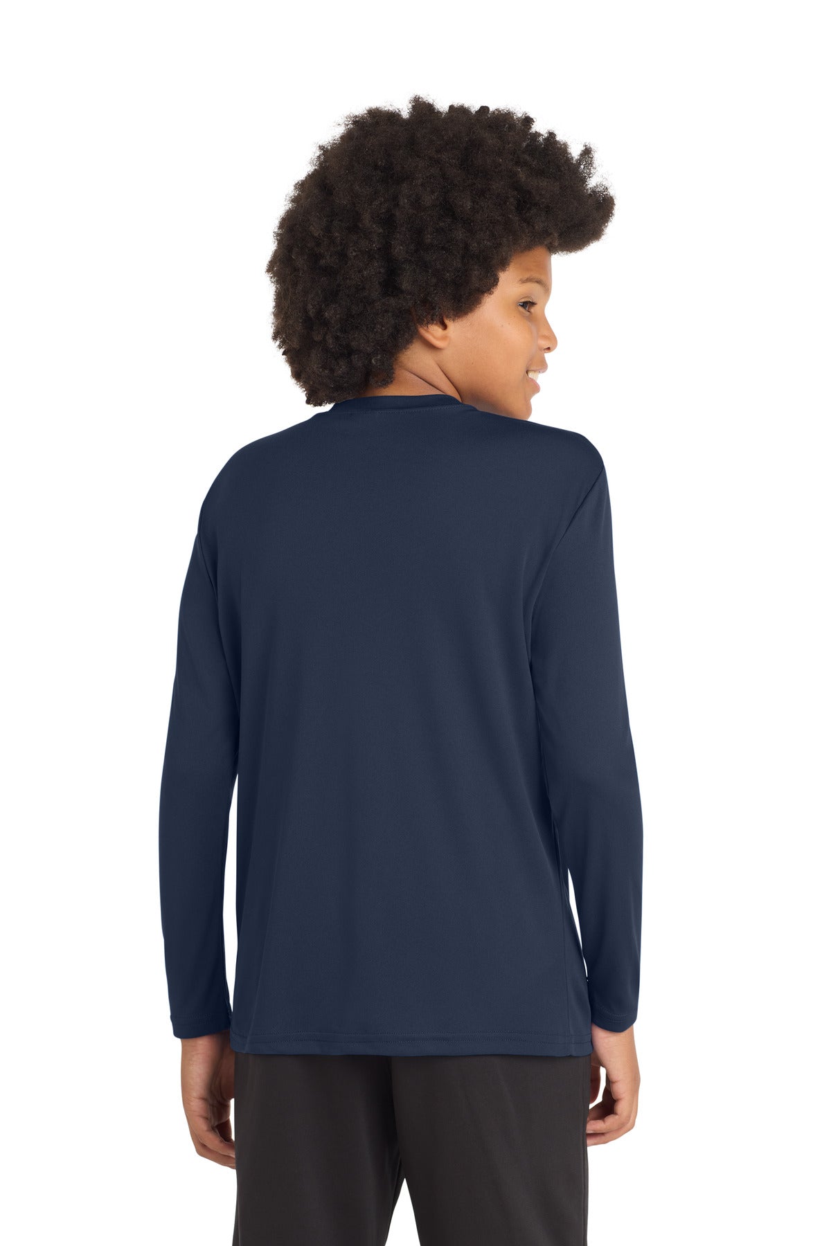 Sport-Tek Youth Long Sleeve PosiCharge Competitor Tee - True Navy