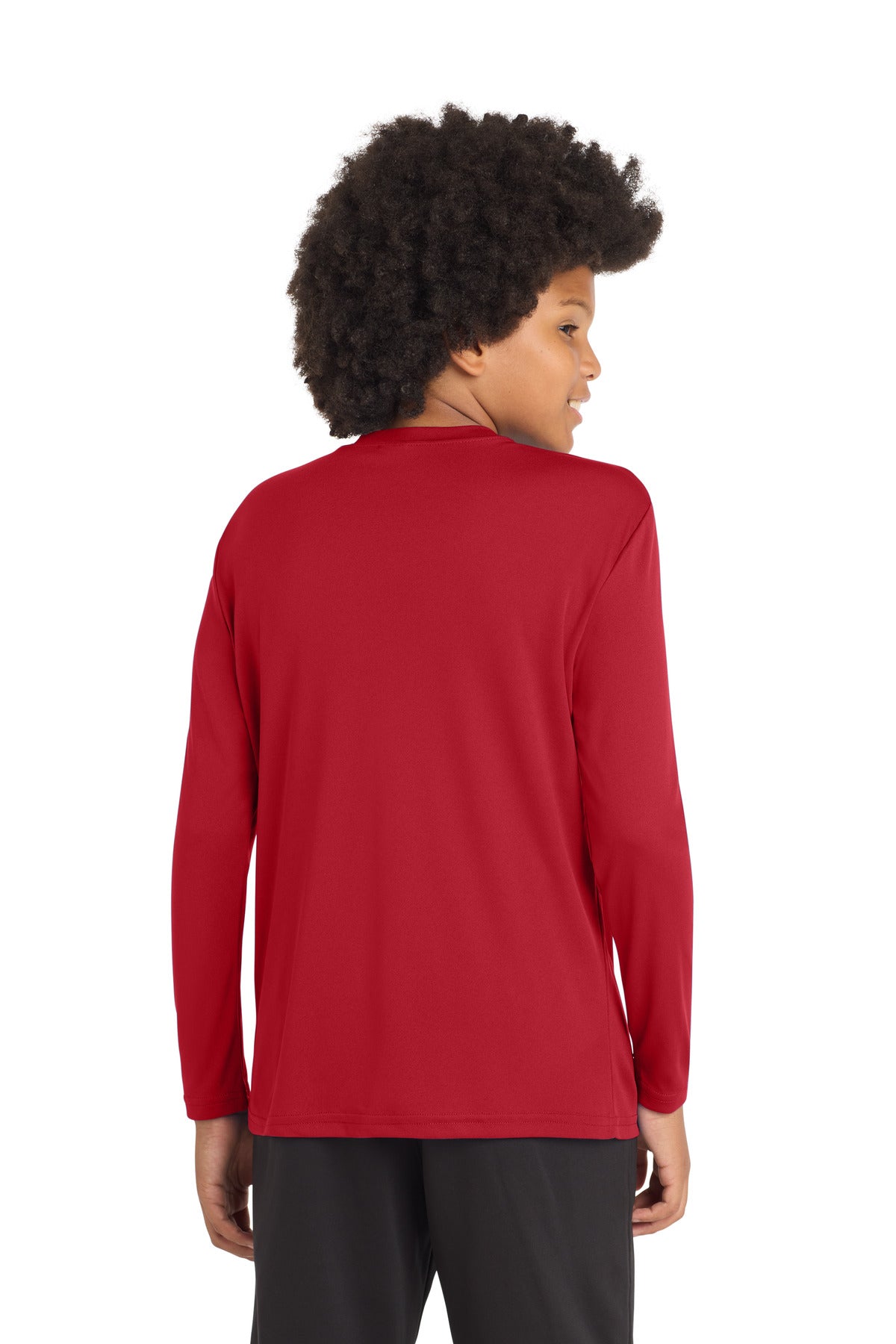 Sport-Tek Youth Long Sleeve PosiCharge Competitor Tee - True Red
