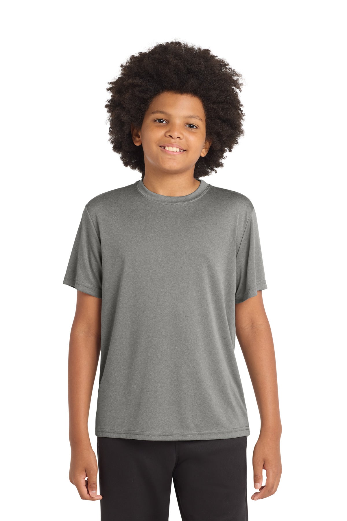 Sport-Tek Youth PosiCharge Competitor Tee - Grey Concrete Heather
