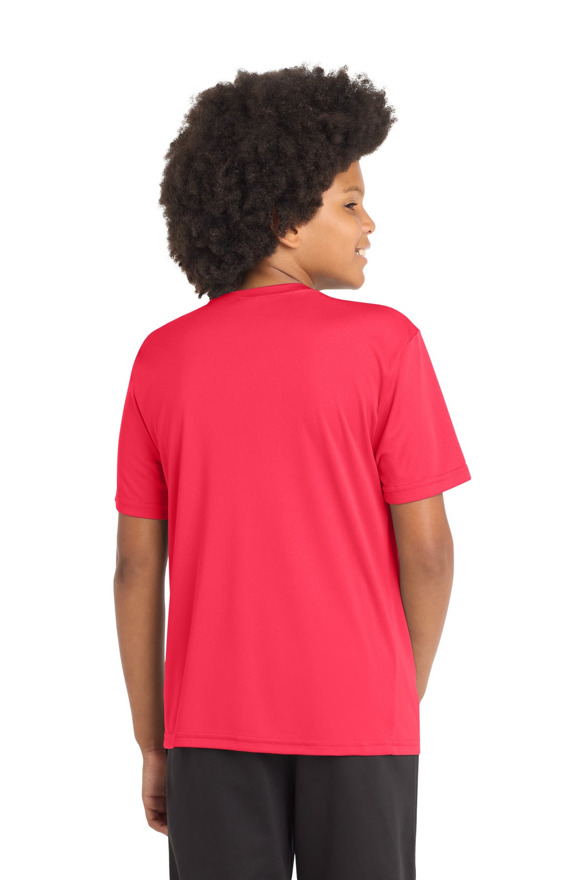 Sport-Tek Youth PosiCharge Competitor Tee - Hot Coral