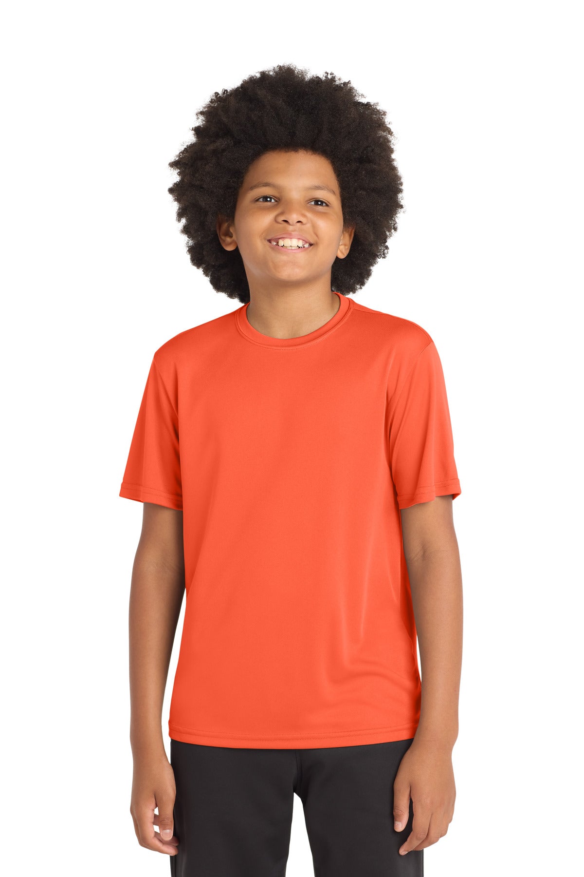 Sport-Tek Youth PosiCharge Competitor Tee - Neon Orange