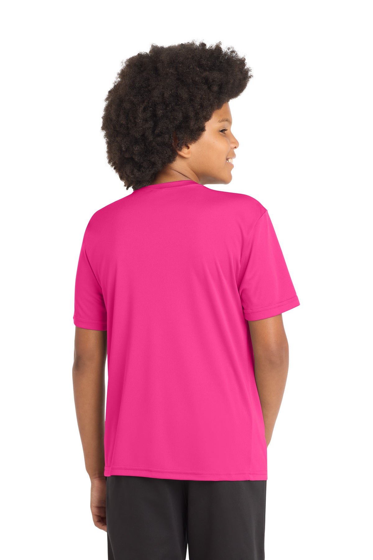 Sport-Tek Youth PosiCharge Competitor Tee - Neon Pink