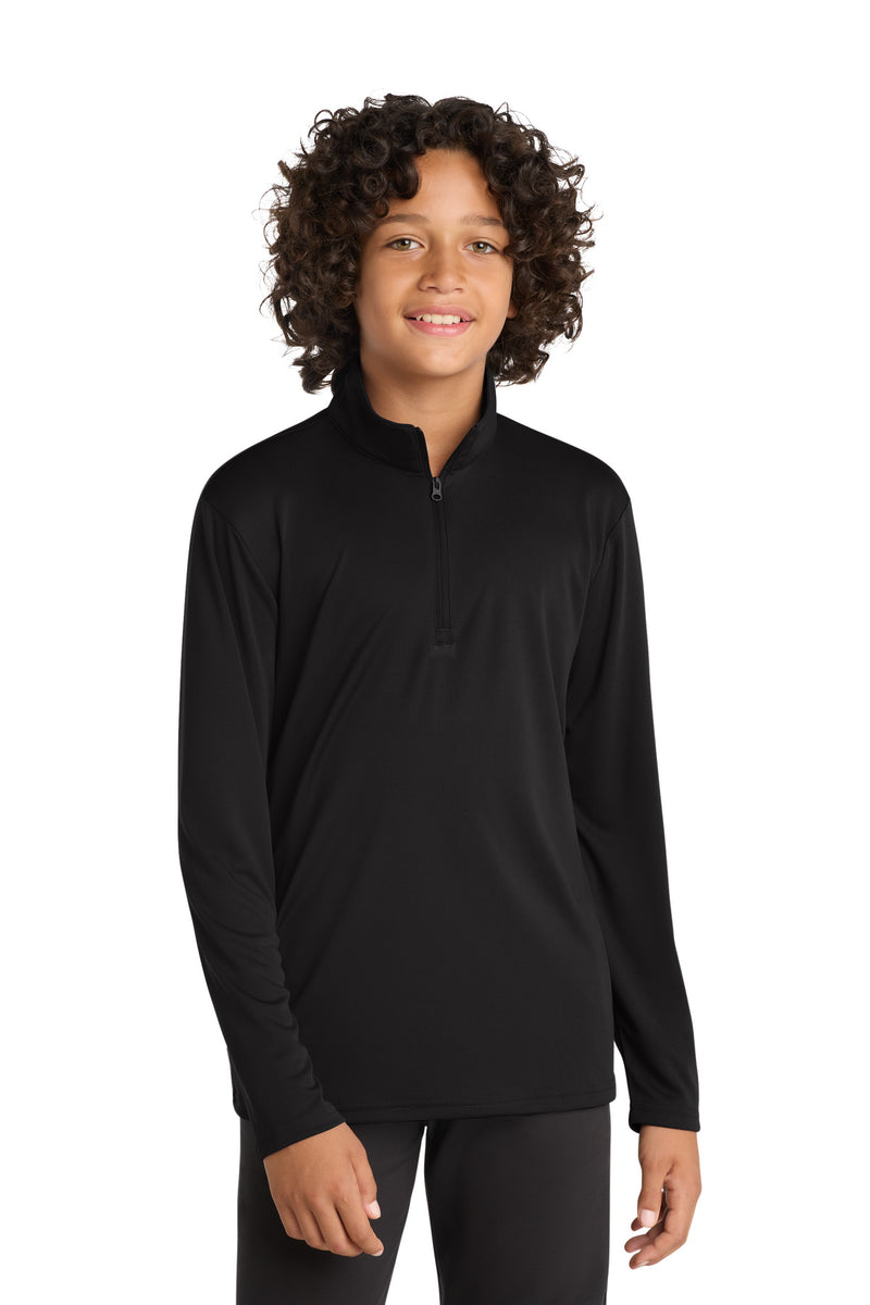 Sport-Tek  Youth PosiCharge  Competitor  1/4-Zip Pullover - Black
