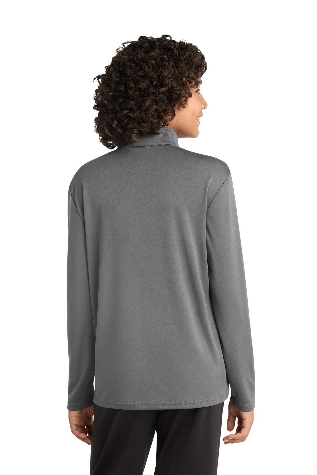 Sport-Tek  Youth PosiCharge  Competitor  1/4-Zip Pullover - Grey Concrete