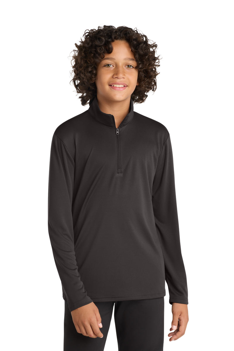 Sport-Tek  Youth PosiCharge  Competitor  1/4-Zip Pullover - Iron Grey