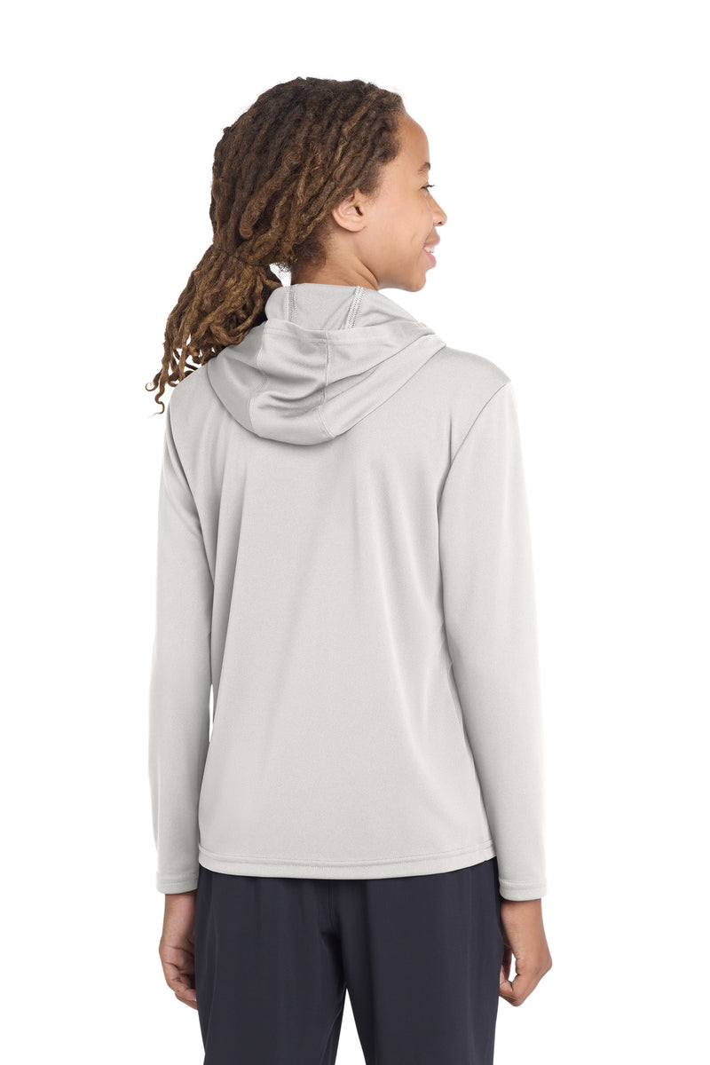 Sport-Tek  Youth PosiCharge  Competitor  Hooded Pullover - Silver