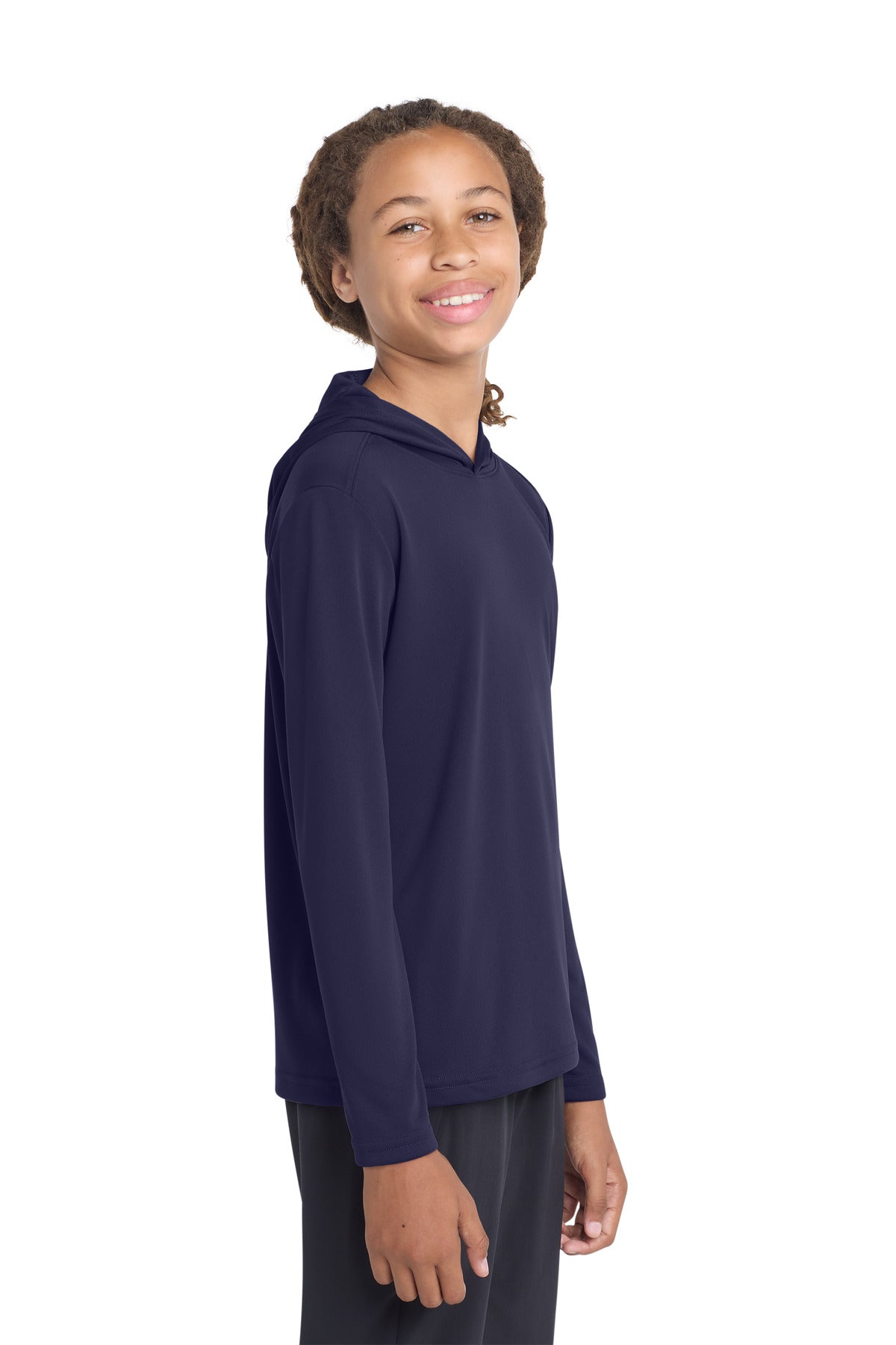 Sport-Tek  Youth PosiCharge  Competitor  Hooded Pullover - True Navy